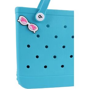 Sunglasses Plastic Charm Accessory for Bogg Bag, 3.1 * 1.1inch/7.9 * 2.7cm Decorative for Rubber Beach Tote Handbag