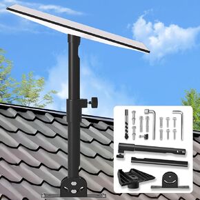 Starlink Gen 3 Mount – Hidden Cable, Adjustable Heavy-Duty Pivot, Roof & Pole Mount with Pipe Adapter for Starlink Internet Kit