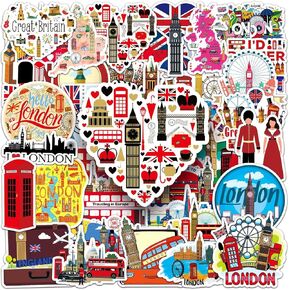 Italy Stickers Pack, 50 PCS Italy Travel Landscape Laptops Decorative Decals for DIY Water Bottle Journal Luggage, Aesthetic European Country Graffiti Sticker for Kids Teens Adults