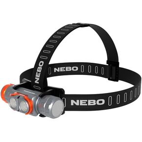 NEBO Transcend 3K Headlamp | 3000 Lumen, 5 Light Modes, USB-C Rechargeable, Waterproof, Magnetic, Detachable Light, Hat Clips, and Hard Hat Compatible, Outdoor, Mechanic, Construction Work