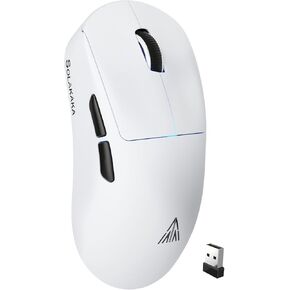 SOLAKAKA SM850 Wireless Gaming Mouse, 24000 DPI, 55g Lightweight Mouse Gaming, 6 Programmable Buttons, Ergonomic Computer Mouse, Tri-Mode BT5.1/2.4G/USB-C 250h Battery Life PC Gamer Mice for Laptop