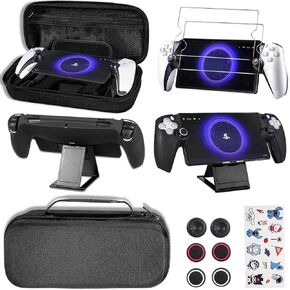 GUTIAL Accessories kit for Ps Portal - Cute Kawaii PS5 Girly Portal Accessories Bundle for Grils with Carry Case Protective Cover Screen Protector for Playstation Portal Remote Player - Purple