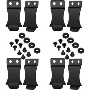 Lothee 8 Pack Holster Belt Clip Holster Clips with Screws and Washers for IWB and OWB Clips Sheath(Black,1.75 Inch)