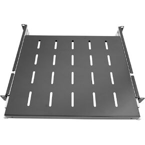 1U Sliding Shelf Tray Suitable 19" Server 4 Post Rack Mount Adjustable Depth 22 to 26.75inch for 19" Server Network Rack Cabinet Chassis (SLD-1U22-26.75, 22-26.75)