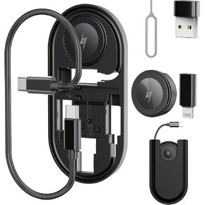 Multi USB Charging Adapter Cable Kit, USB C to Lightning Adapter Kit, Conversion Set with USBC to Type C/USB A, Charger for Apple Watch, 60W Fast Charging and Data Transfer for iPhone Galaxy Pixel