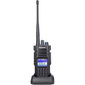 HD1 Ham Radio, DMR Handheld Two Way Radio, Dual Band Portable Radio, Digital Radio with GPS, FM Radio 3200mAh Rechargeable SMS, Long Range Walkie Talkie for Hunting Hiking (Black 1 Pack)