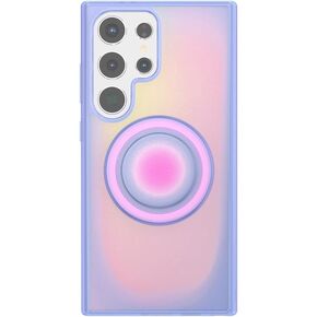 PopSockets Case for Samsung Galaxy S24 Ultra, Compatible with MagSafe, with Magnetic PopGrip Phone Grip Included, Phone Case for Galaxy S24 Ultra - Aura