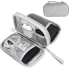 SMONT Versatile Travel Organizer Durable Tech Bag with Built in Cord Organizer Travel Features The Ideal Travel Cord Organizer to Keep You Connected Anywhere Cable Organizer Bag Black