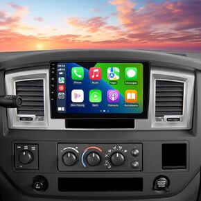 Radio for RAM 1500 2006-2008, Android 13 Stereo for Dodge Ram 1500 2500 3500 2006-2008 IPS Touch Screen Built-in Car-Play Android Auto/GPS Navigation/5G WiFi/FM/SWC/AHD Camera