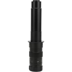 C-Mount Lens, ABS, 300X Adjustable 25mm Zoom C Mount Lens 0.7X-4.5X Industrial Microscope Camera Magnifying Lens