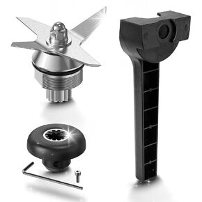 Blender Blade Replacement Compatible with Vitamix, Vitamix Replacement Blade for 5200, 5000, Pro 500, 5500, Standard 64oz, 48oz & 32oz Containers, Wet Blade Assembly with Wrench & Drive Socket Kit