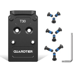 T30 Titanium Mounting Plate Compatible with Holosun 407/507C/508T RMR Red Dot Sights on Standard MOS Models