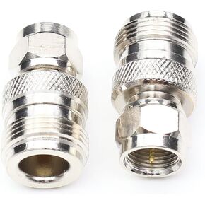N Type Female to F male Adapters, N to F Connect to Coax Cable