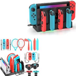 Switch Sports Accessories Bundle & Switch Charging Dock Station