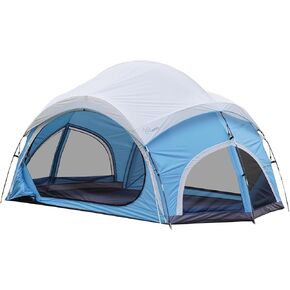 Vidalido 3-4 Person Camping Tent with 2 Large Mesh Door 4 Mesh Window Family Tents, Double Layer Waterproof Portable Easy Setup Camp Tent, Canvas Dome Tents for Camping Outdoor Hiking and Backpacking