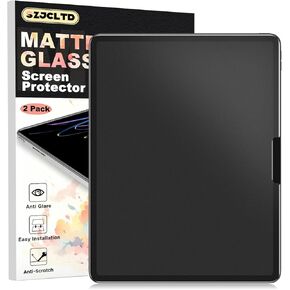 2 PACK Matte Glass Screen Protector for iPad Pro 13 inch 2024 (NOT Privacy), Anti-Glare/Anti-Fingerprint/9H Tempered Glass/Easy Installation/Support Face ID&Apple Pencil