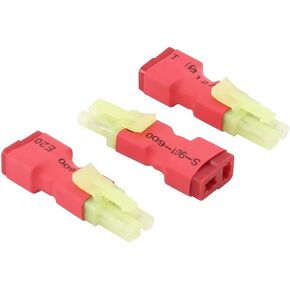 3pcs Compatible with Micro Mini Tamiya Male to T-Plug Style Female Connector Adapter(BDHI-95)