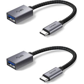 Syntech USB C to USB Adapter, USB C Male to USB 3 Female Adapter Compatible with iPad Pro 2021, MacBook Pro 2020 and More