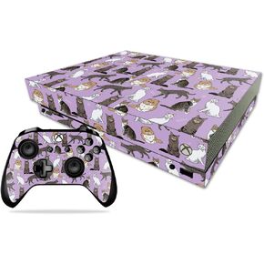 MightySkins Skin Compatible with Microsoft Xbox One X - Cat Chaos | Protective, Durable, and Unique Vinyl Decal wrap Cover | Easy to Apply, Remove, and Change Styles | Made in The USA