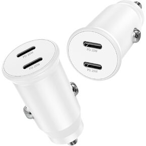 2Pack 40W Car Charger USB C, 2-Port Type C Car Charger Fast Charging Adapter for iPhone 16 15 Pro Max, Dual Apple iPhone Fast Charger for iPhone 16 15 14 13 12 Pro Plus Max,iPad,Samsung