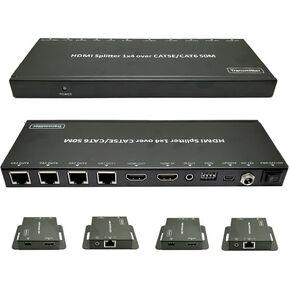 HDMI Splitter/Extender | 1x4 HDMI Splitter Over POE