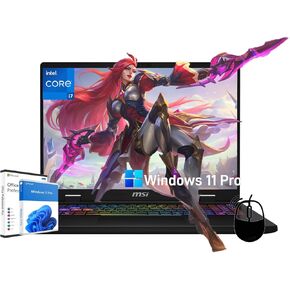 MSI Crosshair Gaming Laptop 4070 - GeForce RTX 4070, 16" FHD+ IPS Display, Core i7-14650HX, Windows 11 Pro, Office Lifetime, Bluetooth, Wi-Fi, with Accessories (32GB DDR5 RAM+ 4TB SSD)
