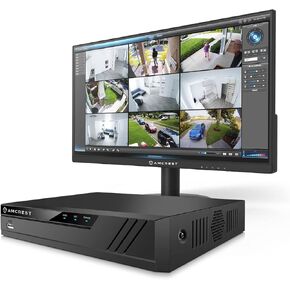 AMCREST NV4108E-A2 4K 8CH POE NVR POE Network Recorder-يدعم ما يصل إلى 8 × 8MP/4K كاميرات IP ، ويدعم ما يصل إلى 10 تيرابايت HDD (غير متضمن) مع مراقبة الفيديو على مدار الساعة طوال أيام الأسبوع AM-LM22