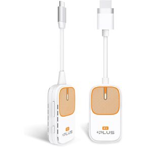 EZCast Pocket Plus – Wireless Display Receiver & Transmitter | USB-C Compatible | Miracast & AirPlay Support | Works Without DP Alt Mode | Perfect for Meetings, Education, and Entertainment