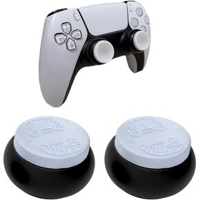 (2) Pack Thumbstick Extension Grip لـ PlayStation 5 ، PlayStation 4 | تململ قبضة وحدة تحكم الدوار