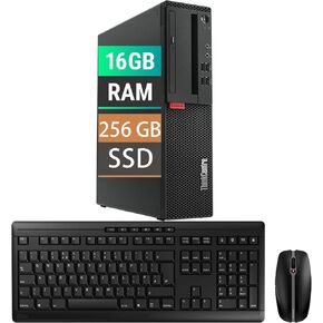Lenovo ThinkCentre M710S SFF Desktop PC Computer, Intel Core 6th 3.7GHz, 16GB RAM, 256GB SSD, DisplayPort, WiFi Adapter, Keyboard and Mouse, Windows10 Pro (Renewed)