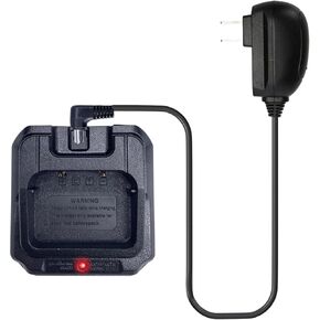 Baofeng Battern Charger Base مع محول US لـ Baofeng المقاومة للماء ثنائية الاتجاه Radio V-9R Plus /UV-9R Plus MK1 /UV-9G /UV-9R PRO /UV-9R PRO V1 /V2 /T57 /BF-T57 /GMRS-9R /BF-A58 /BF-9700 /UV-82WP