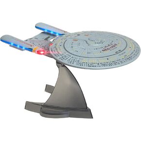 FAMETEK Star Trek U.S.S. Enterprise 1701-D – Replica Bluetooth Speaker, Engine Noise Sleep Machine, Night Light, Sound Effects – Memorabilia, Gifts, Gadgets, Collectibles for Star Trek Fans