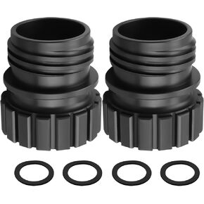 Quick Connect Sodas Bottles Adapter, Crystal Glass Bottle Adaptor Cap Compatible with Terra/Art/OneTouch Soda Machine, Fit for 0.7L Stream Soda Machine Quick Bottle Adapter Cap (2 PCS)