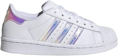 adidas Originals Baby Unisex's Superstar Sneaker, White, 8 infant US in Kuwait
