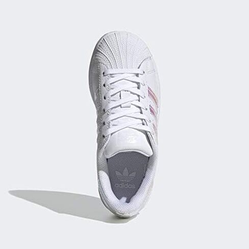 adidas Originals Baby Unisex's Superstar Sneaker, White, 8 infant US in Kuwait
