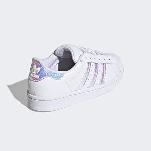 adidas Originals Baby Unisex's Superstar Sneaker, White, 8 infant US in Kuwait