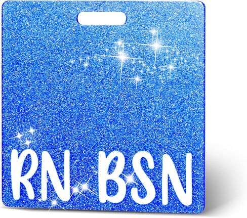 Pink RN BSN Badge Card Glitter Nurse Badge Buddy Nurse Badge Holder ID Name Identification Badge Accessories for Women Coworkers Resident Nurses Aesthetic in Kuwait