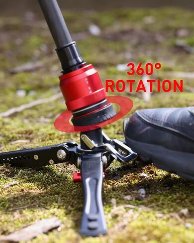 IFOOTAGE Cobra 3 Monopod Base,10" Desktop Mini Tripod,Small Camera Phone Tripod for,Monitor,Holder Clip,Mini Ball Head,LED Flash,1/4"&3/8" Automatic Switching Screw,Load up to 17.64lb/8kg in Kuwait