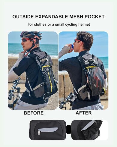 Small Hiking Backpack 15L Lightweight Travel Daypack Expandable Outdoor Back Pack for Women Men Rose in Saudi Arabia