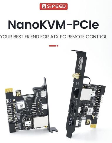 youyeetoo Sipeed NanoKVM PCIE Version - ATX PC Remote Control, RISC-V Nano KVM Over IP, DDR3 RISC-V Development Board, Linux, 1TOPS NPU (with WiFi+PoE) in Saudi Arabia