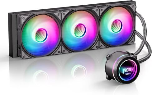 240 ARGB CPU AIO WATER COAND مع رادياتير 240 مم ، RGB & PWM المعجبين والمضخة ، مضخة التبريد السائل الكل في واحد 2300 دورة في الدقيقة ، AMD AM5 AM4 Intel LGA 1700/1200/115X دعم in Saudi Arabia