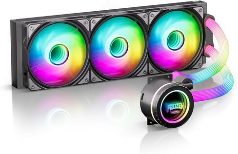 240 ARGB CPU AIO WATER COAND مع رادياتير 240 مم ، RGB & PWM المعجبين والمضخة ، مضخة التبريد السائل الكل في واحد 2300 دورة في الدقيقة ، AMD AM5 AM4 Intel LGA 1700/1200/115X دعم in Saudi Arabia