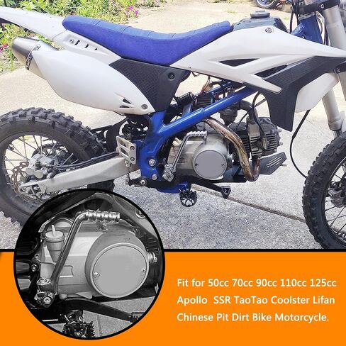 13 مم 0.51 بوصة رافعة دواسة بداية لـ 50cc 70cc 90cc 110cc 125cc Apollo Z20 RFZ 125 TTR110 PW80 DS80 SSR110 SSR125 CT90 TaoTao DB27 Coolster Lifan الصينية حفرة الترابية دراجة نارية جزء أسود in Saudi Arabia