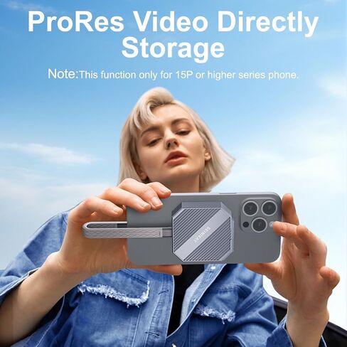Mini M.2 Enclosure, Magnetic 2230 M.2 Enclosure Heat Sink for iPhone 15 Pro Max ProRes,10Gbps Speed,Supports M Keys NVME SSD in Saudi Arabia