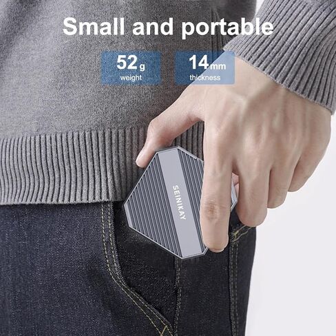 Mini M.2 Enclosure, Magnetic 2230 M.2 Enclosure Heat Sink for iPhone 15 Pro Max ProRes,10Gbps Speed,Supports M Keys NVME SSD in Saudi Arabia
