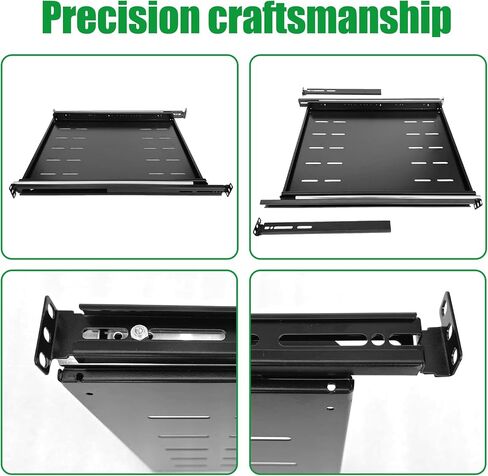 1U Sliding Shelf Trans مناسبة 19 "Server 4 Post Rack Mount Depth القابلة للتعديل 22 إلى 26.75 بوصة لـ 19 بوصة هيكل خزانة شبكة الخادم (SLD-1U22-26.75 ، 22-26.75) in Kuwait