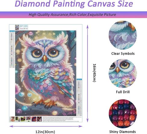 Auremi Tree Diamond Art Painting Kits for Adults Beginners, DIY 5D Bird Diamond Art Paint with Round Diamonds Full Drill Gem Art Painting Kit for Home Wall Decor 30×40cm in Saudi Arabia