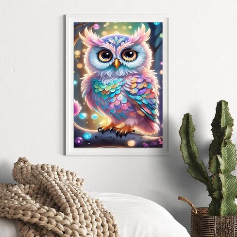 Auremi Tree Diamond Art Painting Kits for Adults Beginners, DIY 5D Bird Diamond Art Paint with Round Diamonds Full Drill Gem Art Painting Kit for Home Wall Decor 30×40cm in Saudi Arabia