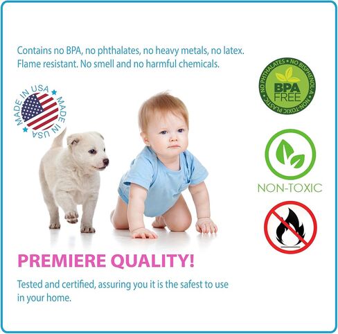 KidKusion Table Cushion | Made in USA | 12 Feet + 4 Corners | Black | Baby Proof Furniture Edge and Corner Guards in Kuwait