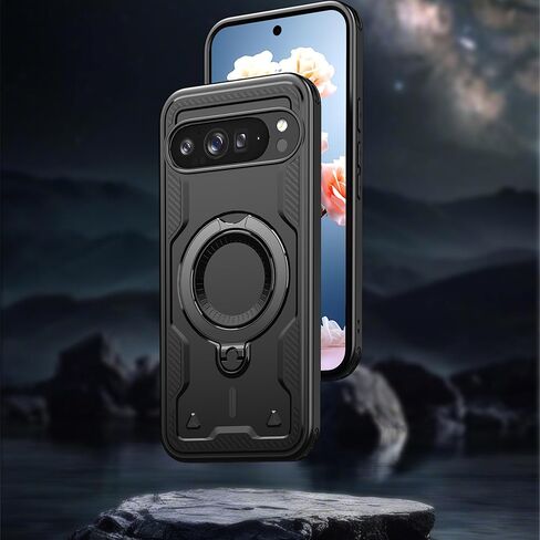 Ysnzaq Armor Case for Google Pixel 9 Pro XL, Military Grade Heavy Duty Shockproof Protective Phone Case with Invisible Kickstand for Google Pixel 9 Pro XL TH Green in Saudi Arabia